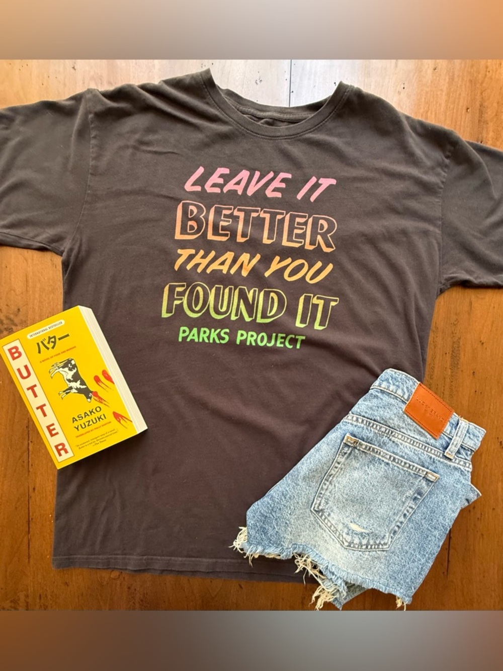 Granola Girl Parks Project 100% Cotton Graphic Gray Tee - Picture 5 of 6